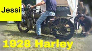 1928 Harley Davidson JD 1200 Exhaust Sound - Classic Motorcycle Video