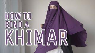 How to bind a Khimar/Jilbab - Tutorial