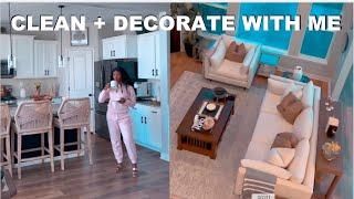 Clean + Decorate with me. Whole House Cleaning motivation #cleanwithme ​⁠