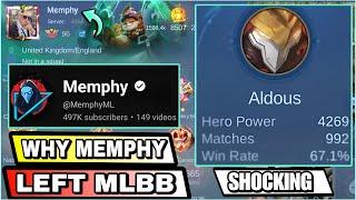 Why Memphy Left Playing Real Story ~ Mobile Legends