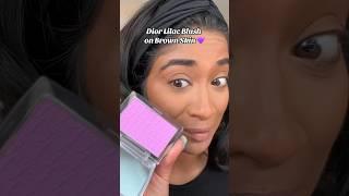 DIOR LAUNCHED A PURPLE LILAC BLUSH  Lets see if it’s #browngirlapproved ⁉️