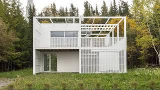 Canada Small Minimalist House Design | Le Lupin By Atelier Pierre Thibault