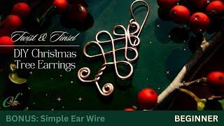 How to Make Wire-Wrapped Christmas Tree Earrings in Minutes