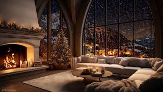 Crackling Christmas Hearth: A Cozy Fireplace Ambiance  | Relaxing Christmas Ambience