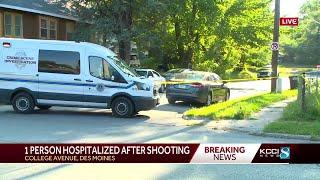 18-year-old man hospitalized after shooting in Des Moines