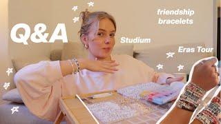 Q&A ⭐️unzufrieden mit dem Studium, Eras Tour & Podcast Event I Friendship Bracelets machen I Hanna