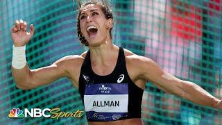 Valarie Allman's clutch throw delivers discus title in Florence | NBC Sports