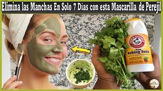 mascarilla de perejil y bicarbonato para Blanquear tu piel, Elimina Arrugas, manchas y puntos Negro.