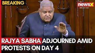 Parliament Winter Session Day 5 | Rajya Sabha Adjourned for the day as Opposition Protests Continue