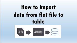 How to Import flat file into SQL Server ?