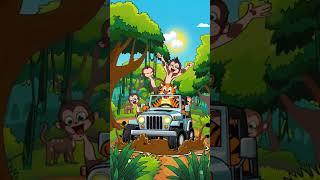 TigerDrive #FunnyAnimals #AnimalShorts #JungleRide #TigerTaxi #KidsShorts #AnimalCartoon #WildRi