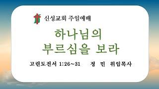 하나님의 부르심을 보라 | 정 민 위임목사 |  신성교회 주일예배 실황 | 2024. 8. 11