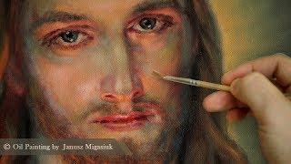 "DIVINE MERCY" - OIL PAINTING TIME-LAPS - by Janusz Migasiuk