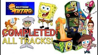 NICKTOON'S NITRO ARCADE COIN OP! 1080p 60fps Every Track 1st Place!! SpongeBob!