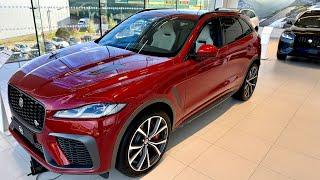 2024 Jaguar F-Pace P550 SVR 575 Edition in Firenze Red | Interior and Exterior Review [4K] HDR