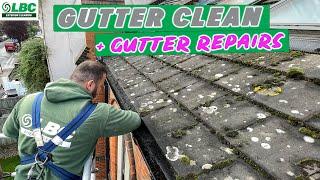 Commercial Gutter Clean & Gutter Repair by LBC Exterior Cleaning