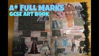 A* GCSE Unit 2 Art Sketchbook (FULL MARKS)