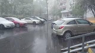 Снегопад 8 мая 2024 год Москва Не припомню было ли такое раньше