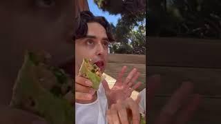 MUKBANG WITH MY BOYFRIEND - CHICKEN SPRING ROLLS #shorts #mukbang #mukbangasmr