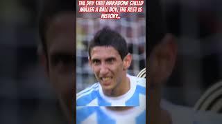 When Maradona called Müller Ball boy  #maradona #football #thomasmuller #germany #argentina #shorts