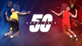 Lin Dan vs Lee Chong Wei Top 50 Plays | 2008-2018 | Badminton Rallies