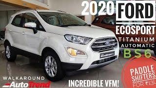 Ford Ecosport Titanium Automatic - Most Detailed Walkaround Review | TeamAutoTrend !!