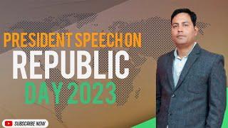 President speech on republic day 2023 | Shorthand | Steno |