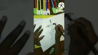 Easy drawing MAA DURGA   #shorts #viral #tranding #viralshorts #vk arts boy