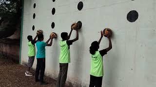 water polo  wall practice