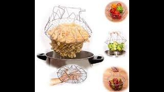 Must Visit Foldable Basket Kitchen Tool for Cook, Deep Fry, Boiling  #shorts