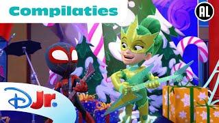  Kerstfeest met Cadeaus! | Spidey, Super Katjes & Pupstruction | Disney Junior BE