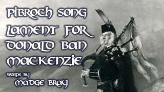 Pibroch song "Lament for Donald Ban MacKenzie" at funeral wake of a beloved friend, Donegal Ireland