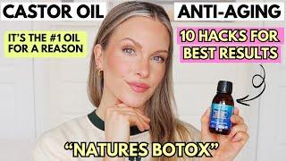 "NATURES BOTOX" CASTOR OIL IS THE GAME-CHANGER YOUR ANTI-AGING SKINCARE ROUTINE NEEDS - 10 HACKS!