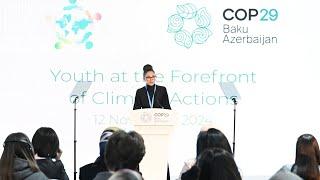 COP29-da “Gənclər iqlim fəaliyyətlərinin ön cəbhəsində” mövzusunda konfrans