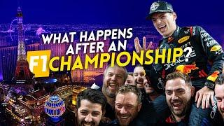 What happens after an F1 CHAMPIONSHIP is decided?