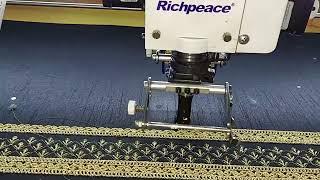 Richpeace Computerized Flat Embroidery Machine with cording and sequin for lace embroidery