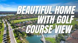 Beautiful Home with Golf Course View in Bonita Springs