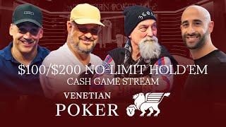 Venetian Poker LIVE | $100/$200 High-Stakes Cash Game with 3Coin & Jean-Robert Bellande