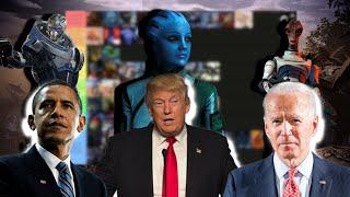 The Presidents Rank Which Mass Effect Aliens They Can Beat In A Fight