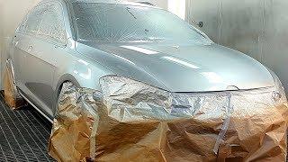 Painting car | Light Metallic/Silver Waterborne / Clear coat