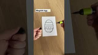 Påskpyssel med papper: gör ett magiskt ägg  #påskpyssel #pyssel