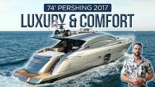 Sleek Silver Thrill: 74 Pershing Yacht [MARCHELLY]