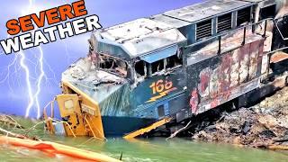 Train DERAILMENTS | Hurricanes, Flooding and Severe Weather