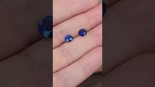 Heated and Unheated round Ceylon sapphire