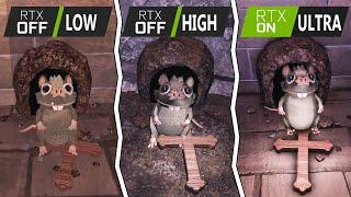 [ROBLOX] DOORS NEW ENTITY [RAT] : RTX LOW OFF VS RTX HIGH OFF VS RTX ULTRA ON | 4K