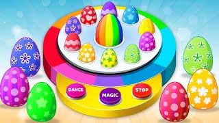 🟡 Learn Colors For Kids | Dancing Easter Eggs  | ABC Learning Club