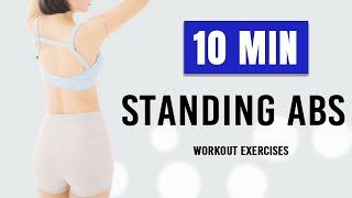 10 Min STANDING I ABS Workout Exercises No Equipment, No Repeats
