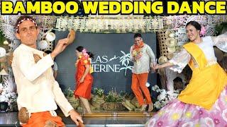 OUR BIG PHILIPPINES WEDDING PARTY!  Husband and Wife Bamboo Dance (Becoming Filipino)