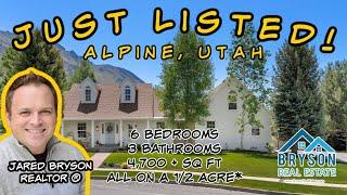 East Alpine Luxury Home for Sale; 484 N Knight Cir, Alpine, Utah by Jared Bryson, Bryson Real Estate