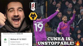 "I Backed Us To WIN 4-1 At 100/1!"  Fulham vs Wolves REACTION